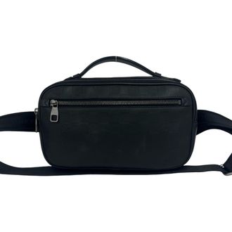 Louis Vuitton Black Leather Pochette Shoulder Bag (Pre-Owned)