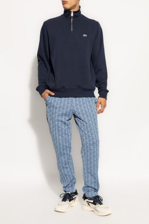 Lacoste Sweater With Logo, Mens, Navy Blue