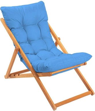 Dmora Silla De Exterior Coghinas, Respaldo Reclinable, Marr&oacute;n