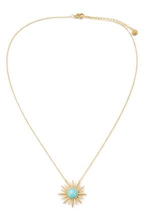 Panacea Turquoise Burst Pendant Necklace at Nordstrom