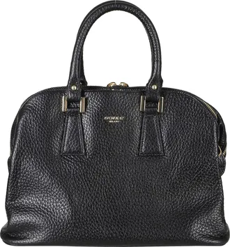AVENUE 67 Medium-Sized Textured Leather Handbag With Dual Handles