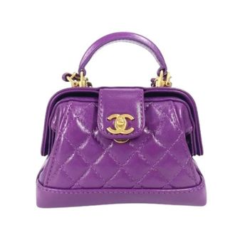 Chanel Pre-owned Mini Shoulder Bag - Dames - Pre-owned - Paars - Maat: ONE Size Leer