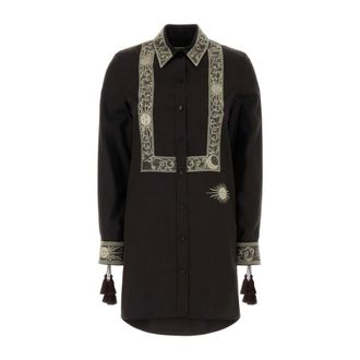 Burberry Shirt Dresses, female, Brown, Size: 2XS Sharlene Shirt Dress