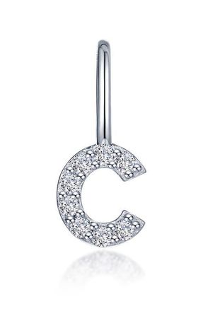 Lafonn Letter Charm Pendant in Silver C at Nordstrom