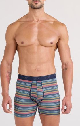 Saxx Assorted 2-Pack Quest Quick Dry Mesh Boxer Briefs in Harvest Stripe/Mar at Nordstrom, Size Xx-Large