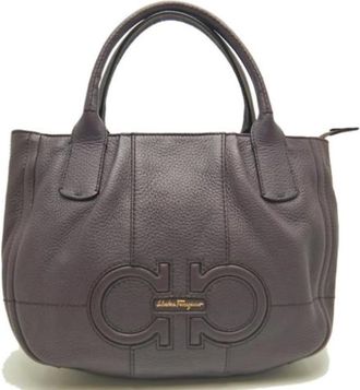 Ferragamo Pre-owned Handbags, female, Purple, Size: ONE SIZE Pre-owned Handbag