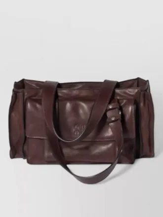 Miu Miu tote bag adjustable strap front pocket