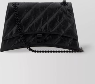 Balenciaga crush medium leather shoulder bag