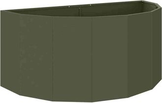 vidaXL Planter Olive Green 120 x 60 x 50 cm Steel vidaXL
