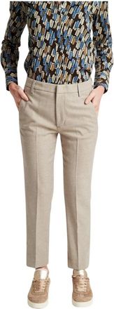 Dondup Nima Broek - Dames - Straight fit broeken - Grijs - W26 - Broeken
