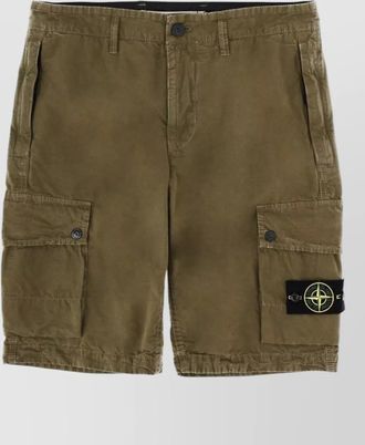 Stone Island cotton cargo shorts
