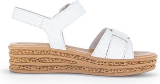 Gabor Lichtgewicht dames sandaal met optimale pasvorm - Dames - Sandalen - Wit - 40 1/2 EU - Leer - Schoenen