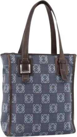 Loewe Pre-owned Handbags, female, Blue, Size: ONE SIZE Pre-owned Hand Bag