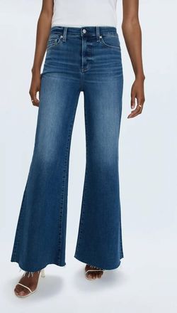 Pistola Denim Izzy Mid Rise Wide Leg Jeans In Study