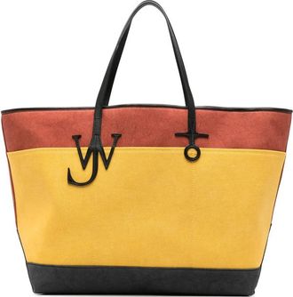 J.W.Anderson Logo-pendant Colour-block Tote Bag