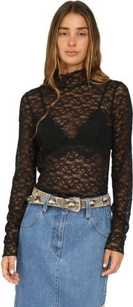 Belle & Bloom Fairy Girl Lace Top in Black at Nordstrom, Size X-Small