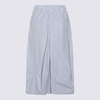 Vivienne Westwood Pleated Cotton-Blend Skirt - Blue