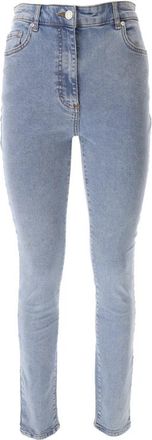 Moschino Klassieke Blauwe Stretch Katoen Jeans - Dames - Skinny Jeans - Blauw - W26 - Katoen - Jeans