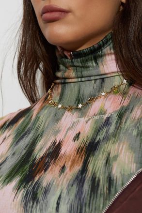 Off-white Brass Necklace With Pendants, Womens, Gold