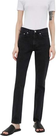 Sams&oslash;e & Sams&oslash;e Straight Jeans - Dames - Slim Fit Jeans - Zwart - W26 L32 - Jeans