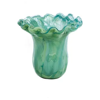 Vietri Onda Green Glass Small Tulip Vase at Nordstrom