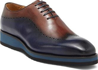 Maison Forte Palomar Wholecut Oxford in Navy/Brown at Nordstrom Rack, Size 8.5