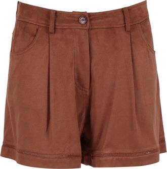 Ermanno Scervino Short Shorts, female, Brown, Size: 2XS Pantalone Corto