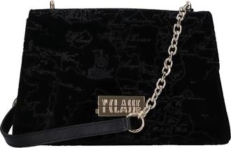 Alviero Martini 1A Classe Fluwelen Tas - Dames - Schoudertassen - Zwart - ONE Size - Tassen