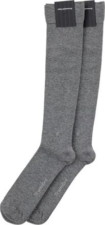 Ermenegildo Zegna N4V100060 Sokken - unisex - Sokken - Grijs - L - Katoen - Ondergoed