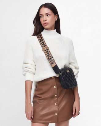 Barbour Quilted Sloane Womens Crossbody Bag - Black - One Size