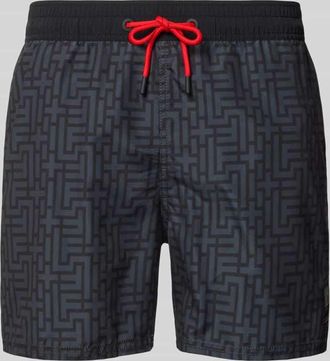 Bogner Regular Fit Badeshorts mit Tunnelzug Modell Nelson in Graphit, Gr&ouml;&szlig;e 48