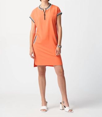 Joseph Ribkoff Knee-Length Shift Dress In Orange