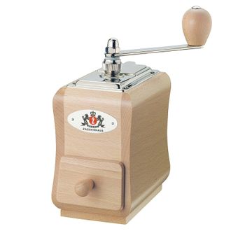 Zassenhaus Santiago Manual Hand Crank Coffee Mill and Grinder, Natural