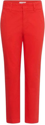 Part Two Soffys Pant - Dames - Slim Fit Broeken - Rood - XS - Katoen - Broeken