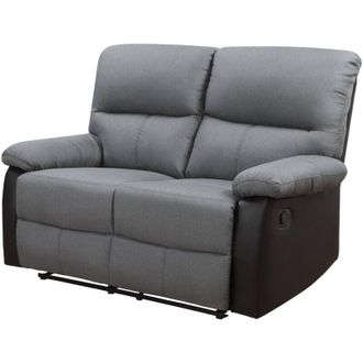 Habitat et Jardin Habitat Et Jardin - Sof&aacute; Reclinable 2 Plazas lincoln - Negro/gris Oscuro