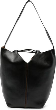 Hereu Riba Leren Bucket Bag - Dames - Schoudertassen - Zwart - ONE Size - Leer - Tassen