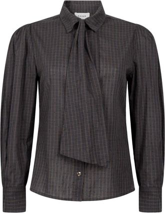 Aaiko Dames, Blouses & Shirts, Bruin, Maat: XS