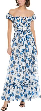 Area Stars Pleated Maxi Dress