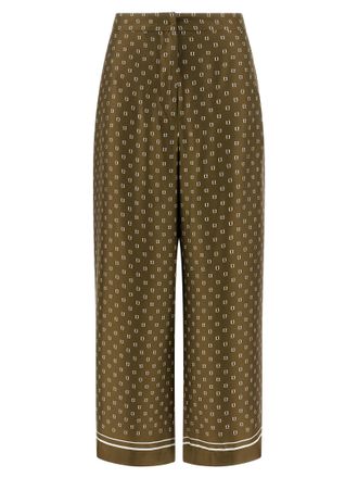 Max Mara Bicolor Silk Casual Womens Pants