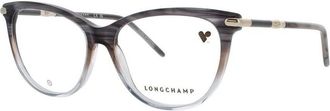 Longchamp Ladies Blue Rectangular Eyeglass Frames Longchamp-Lo2727-037-55