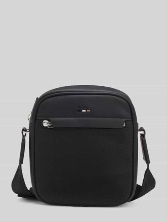 HUGO BOSS Umh&auml;ngetasche mit Rei&szlig;verschl&uuml;ssen in Black, Gr&ouml;&szlig;e 1