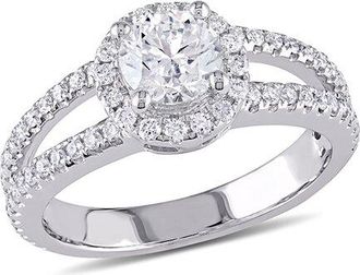 Rina Limor 14K 1.29 Ct. Tw. Diamond Halo Split Shank Ring