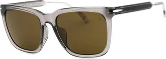 David Beckham Square Full Rim Sunglasses - Gray