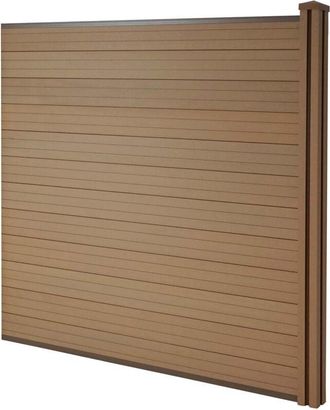 Hhg non utilizzato] Pannello supplementare frangivento fendivista privacy Sarthe wpc 190cm teak