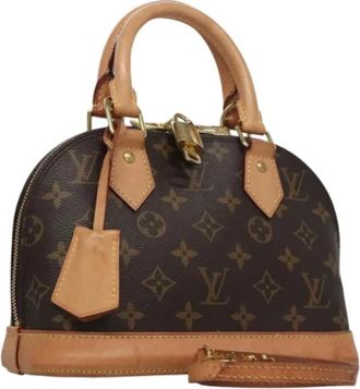 Louis Vuitton Tweedehands Canvas handtassen - Dames - Vintage Handtas - Bruin - ONE Size - Leer - Vintage