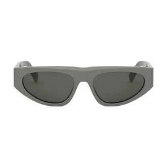 Celine CL40315U93A Geometric Full Rim Sunglasses - Green