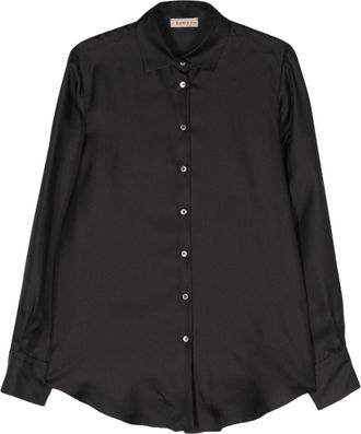 Blanca Vita silk satin shirt - women - Silk - 44 - Black