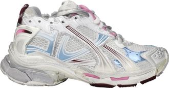 Balenciaga Damess Runner sneakers grijs/bordeauxrode stof