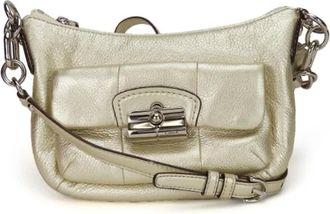Coach Tweedehands leren schoudertassen - Dames - Vintage Schoudertas - Geel - ONE Size - Leer - Vintage