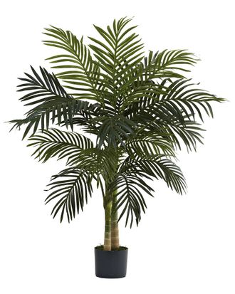 Nearly Natural 4Ft Golden Cane Palm Tree
